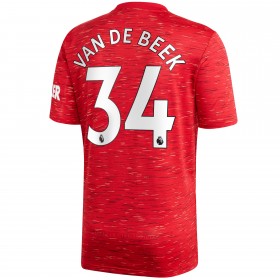 Camisolas de futebol Manchester United Donny van de Beek 34 Equipamento Principal 2020/21 Manga Curta
